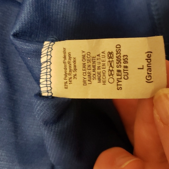 Stretchy blue pencil skirt. - Picture 6 of 6